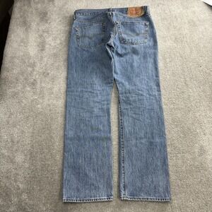 Levi's 501 Men's Jeans 34x30 Light Wash Indie Cowboy Western Buttonfly